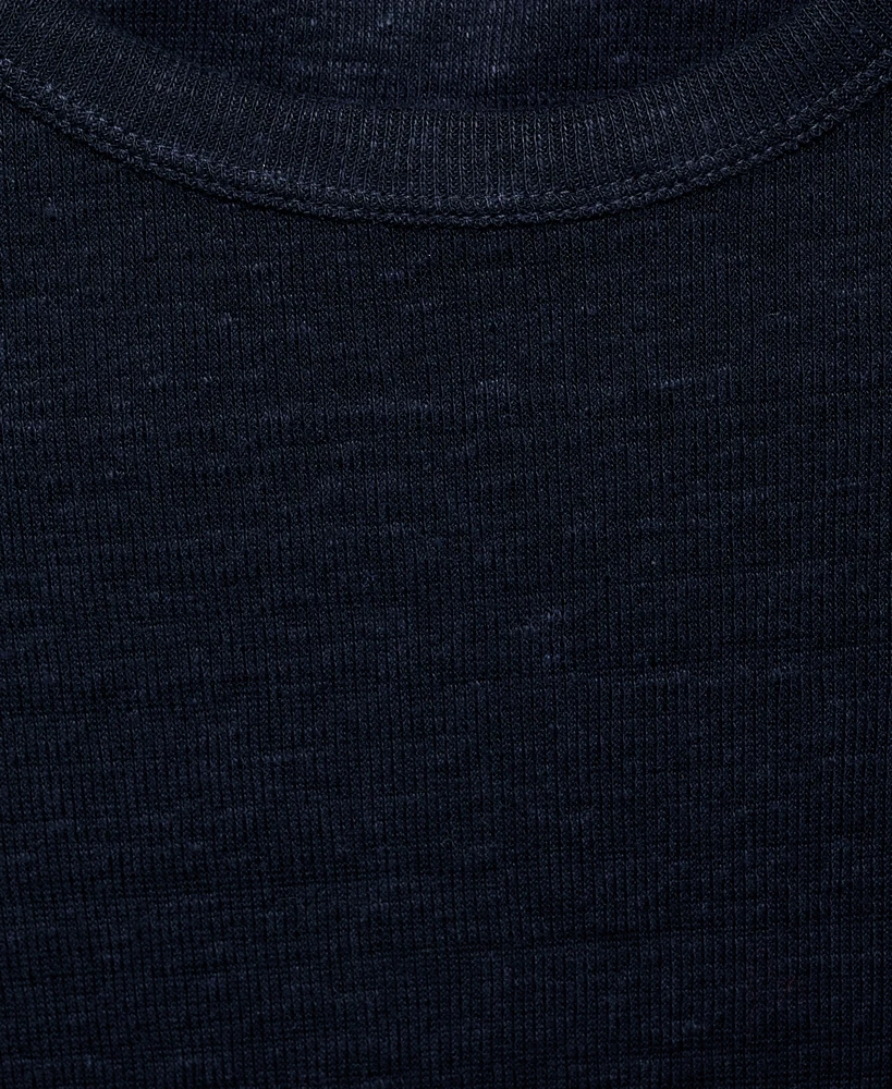 Mango Women's Short-Sleeved Linen T-Shirt