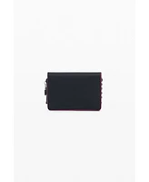 Desigual Women's Small wallet with braided leather effect