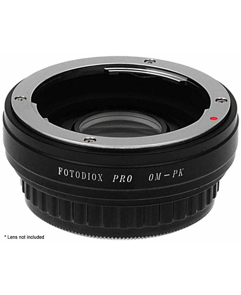 Fotodiox Mount Adapter with 1.4x Multi-Coated Focus Correction Lens for Olympus Om Lens to Pentax K Mount Camera