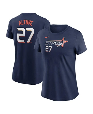 Nike Women's Jose Altuve Navy Houston Astros 2025 City Connect Fuse Name Number T-Shirt