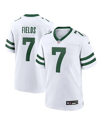 Nike Men's Justin Fields Legacy White New York Jets Game Jersey