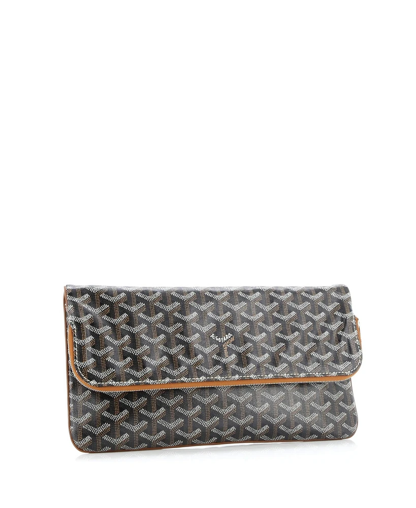 Pre-Owned Goyard Saint Marie Clutch Coated Canvas