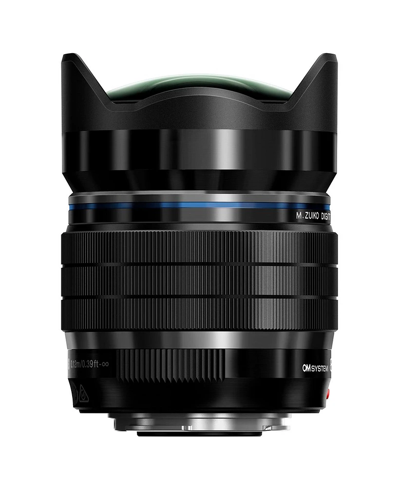 Om System M.Zuiko Digital Ed 8mm f/1.8 Fisheye Pro Lens for Micro Four Thirds, Black