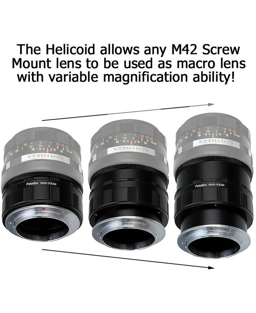 Fotodiox M42 Screw-Mount Lens to Fujifilm X-Series Camera Adapter with Macro
