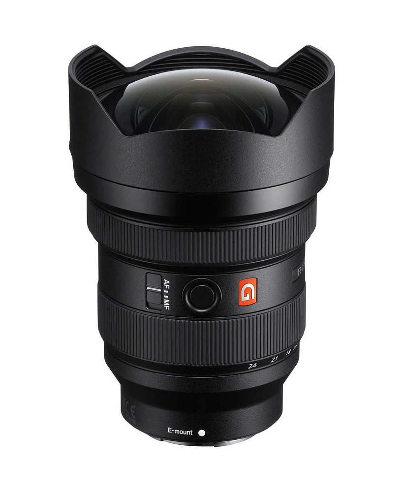 Sony Fe 12-24mm f/2.8 Gm Lens for Sony E-Mount Bundle with 64GB Sd Card, Lens Shade, Wrap, Cleaner, Corel Pc Software Kit and Accessories