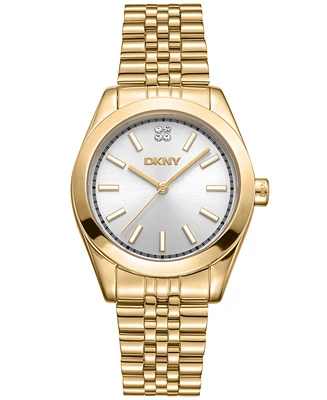 Dkny Women's Nolita Gold-Tone Stainless Steel Bracelet Watch, 32mm