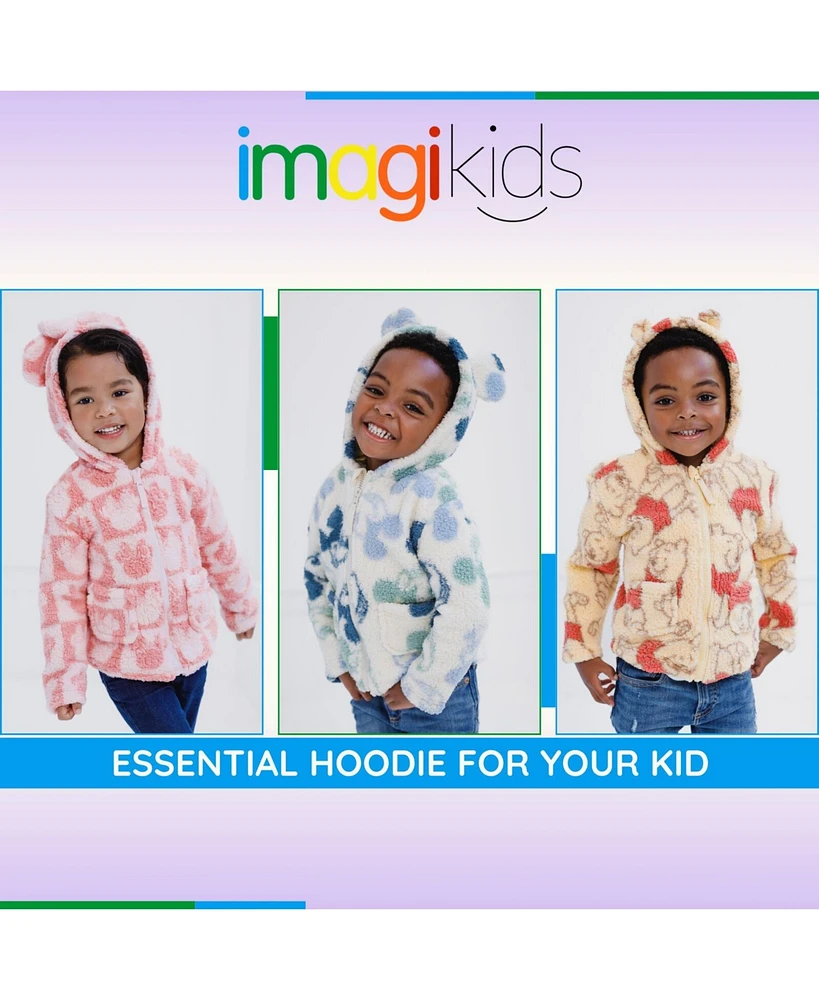 Winnie the Pooh Toddler Boys Cozy Sherpa Zip Up Cosplay Hoodie