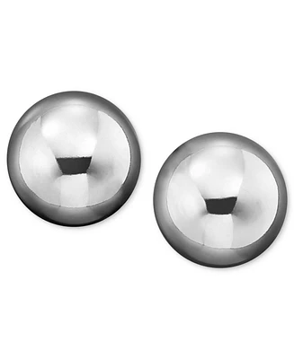 Gold Ball Stud Earrings (10mm) 14k White, Yellow or Rose