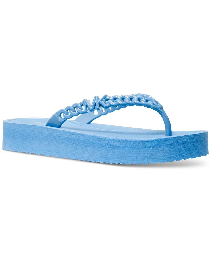 Michael Kors Zaza Slip-On Platform Flip Flop Sandals