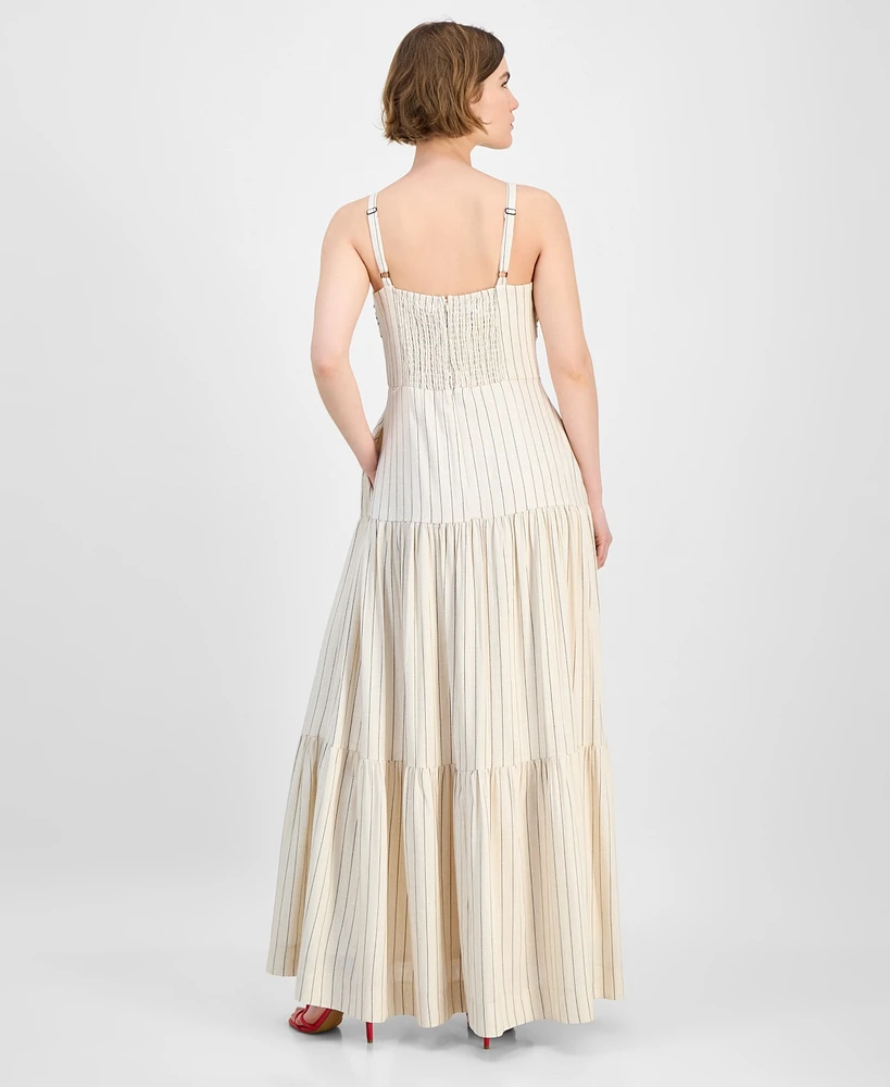 Taylor Women's Sweetheart-Neck Fit & Flare Maxi Dress