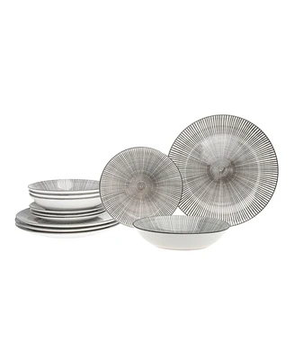 Godinger Laura Grey 12 Pc. Dinnerware Set, Service for 4