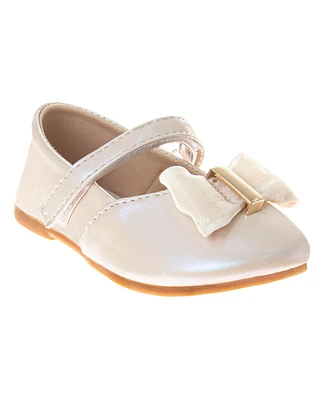 Laura Ashley Little and Big Girls Hook Loop Dress Shoe