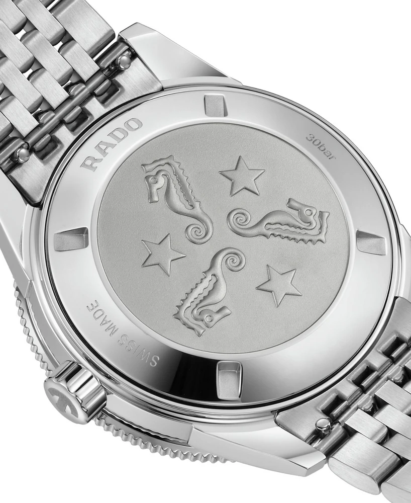 Rado Men's Swiss Automatic Captain Cook Stainless Steel Bracelet Watch 39mm