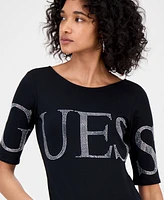 Guess Women's Bling Logo Bodysuit