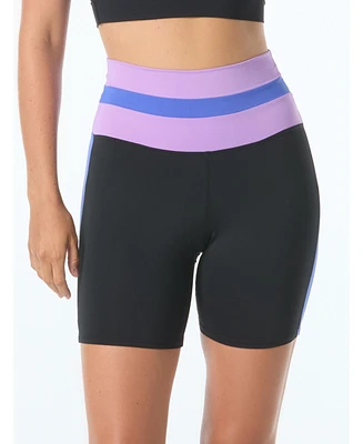 Beach House Sport Racer Zip Front Tankini Top