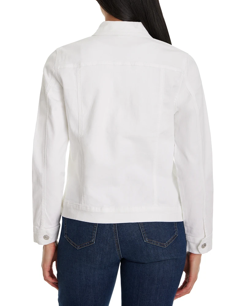 Gloria Vanderbilt Women's Amanda Embroidered Denim Jacket