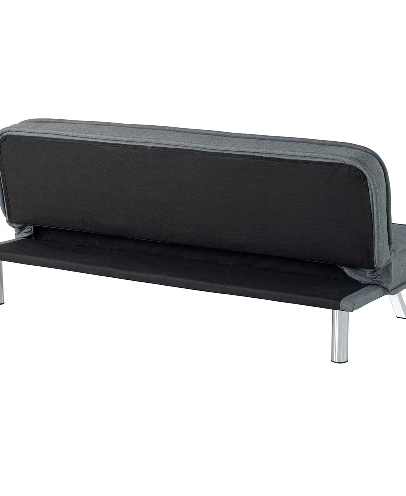 Serta 66.1" Polyester Trinity Convertible Futon