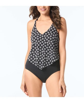 Beach House Women's Swim Nikki Scarf Textured Tankini Top