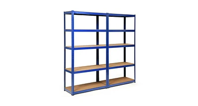 2 Pcs Storage Shelves Garage Shelving Units Tool Utility Shelves
