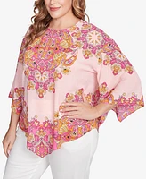 Ruby Rd. Plus Size Floral Medallion Tunic Top