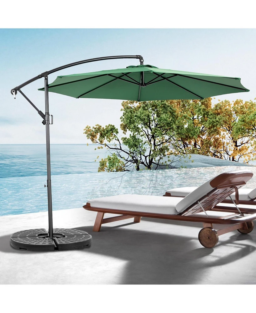 Best Choice Products 10ft Hanging Patio Umbrella with Tilt, Polyester Shade