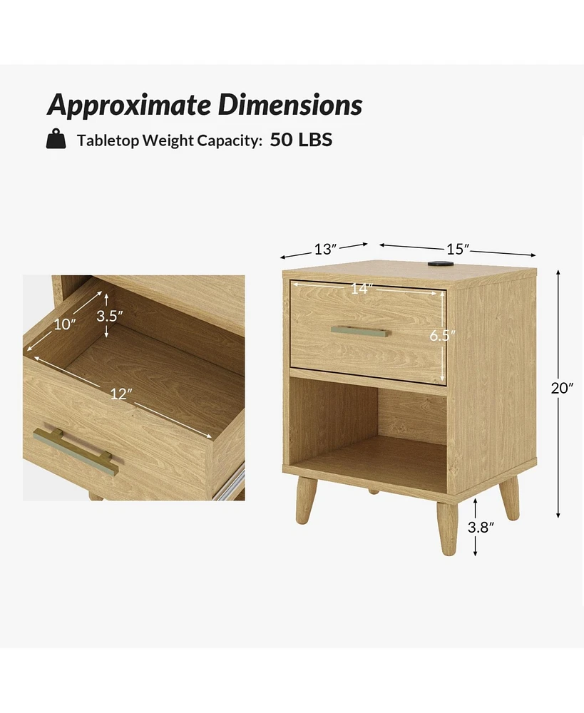 Ivan Nightstand,Set of 2