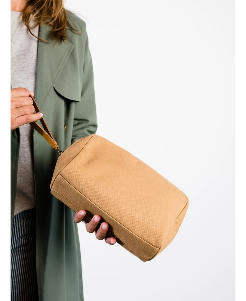 Able Daughter Dopp Kit Bag, Tan Canvas