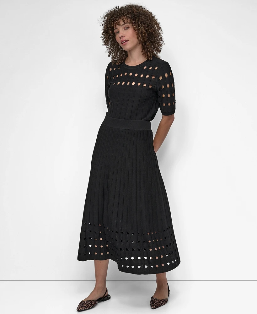 Dkny Women's Crepe Sweater Skirt