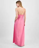 I.n.c. International Concepts Women's Braided-Neck Maxi Dress, Exclusively at Macy's