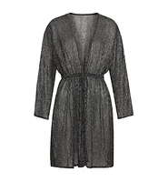 Lscn by Lascana Women's Metallic Cover up Beach Dress