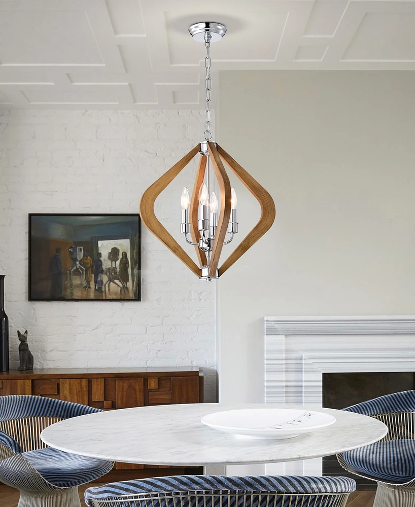 Home Accessories 18" Vissent 4-Light Indoor Chandelier