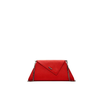 Susu Red Clutch Bag Leather Clutch Purse Crossbody Evening Purse Unique Women's Red Handbag