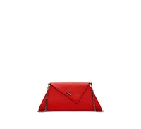 Susu Red Clutch Bag Leather Clutch Purse Crossbody Evening Purse Unique Women's Red Handbag