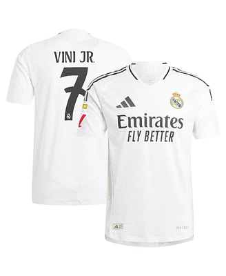 Adidas Men's Vini Jr. White Real Madrid 2024/25 Home Authentic Player Jersey