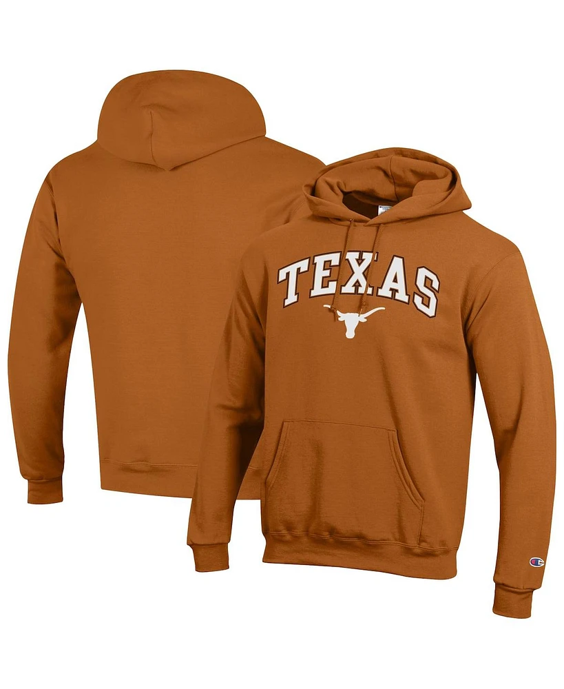 Champion Men's Texas Orange Longhorns Arch Over Logo Pullover Hoodie