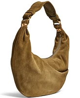 Donna Karan New York Gabardine Suede Shoulder Bag