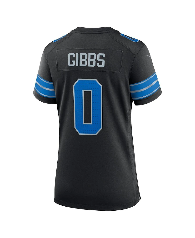 Nike Women's Jahmyr Gibbs Black Detroit Lions 2nd Alternate Game Player Jersey