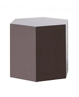 Modern High Gloss Hexagonal End Table for Living Room or Bedroom