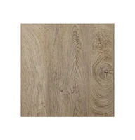Square Wood and Iron End Table for Modern Living Room or Office