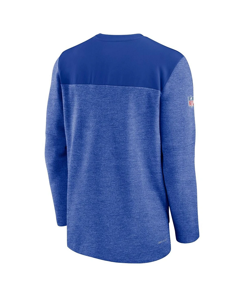 Men's Nike Royal Buffalo Bills Sideline Lockup Performance Quarter-zip Jacket
