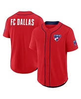 Fanatics Men's Red Fc Dallas Injury Time Baseball Jersey