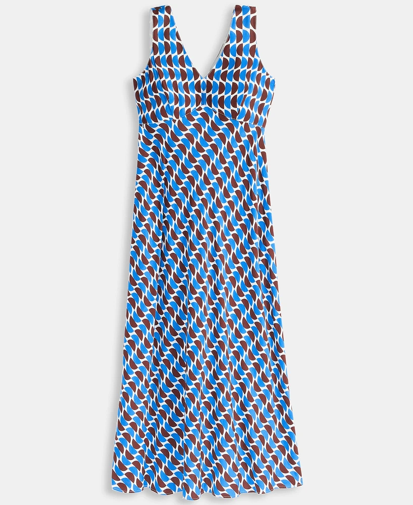On 34th Women's Double V-Neck Sleeveless Midi Dress, Exclusively at Macy's