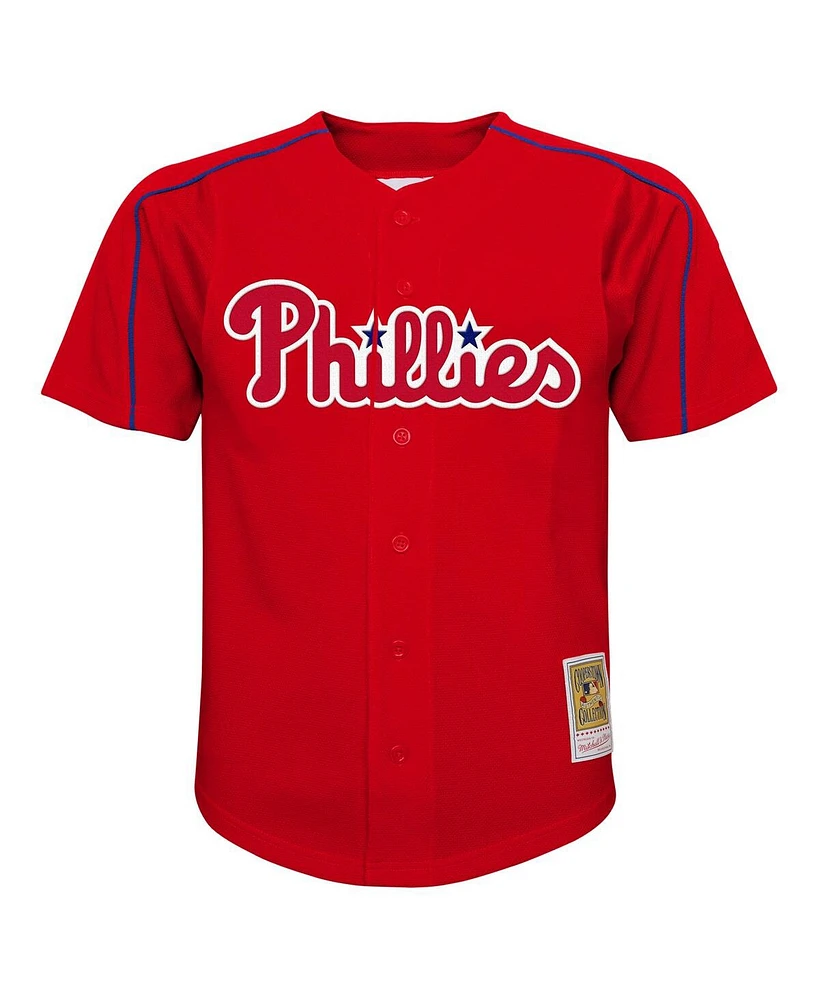 Mitchell & Ness Big Boys and Girls Ryan Howard Red Philadelphia Phillies Mesh Batting Practice Jersey