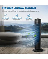 Fan task 35W 28 Inch Quiet Bladeless Oscillating Tower Fan