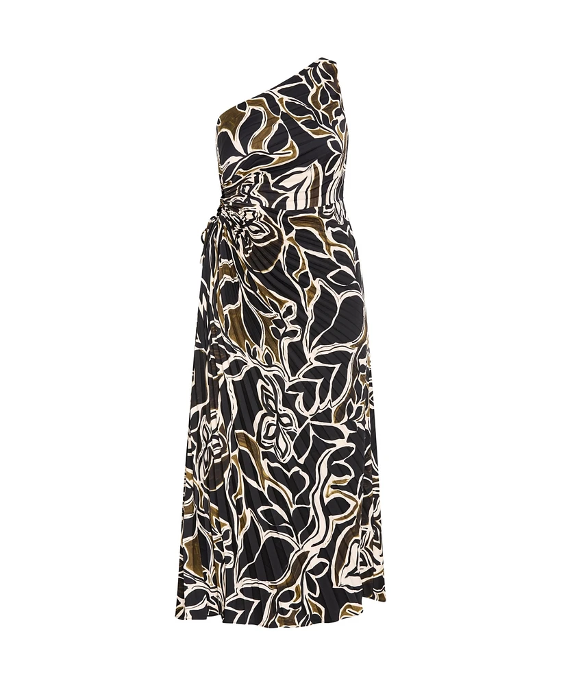 City Chic Plus Alice Print Maxi Dress