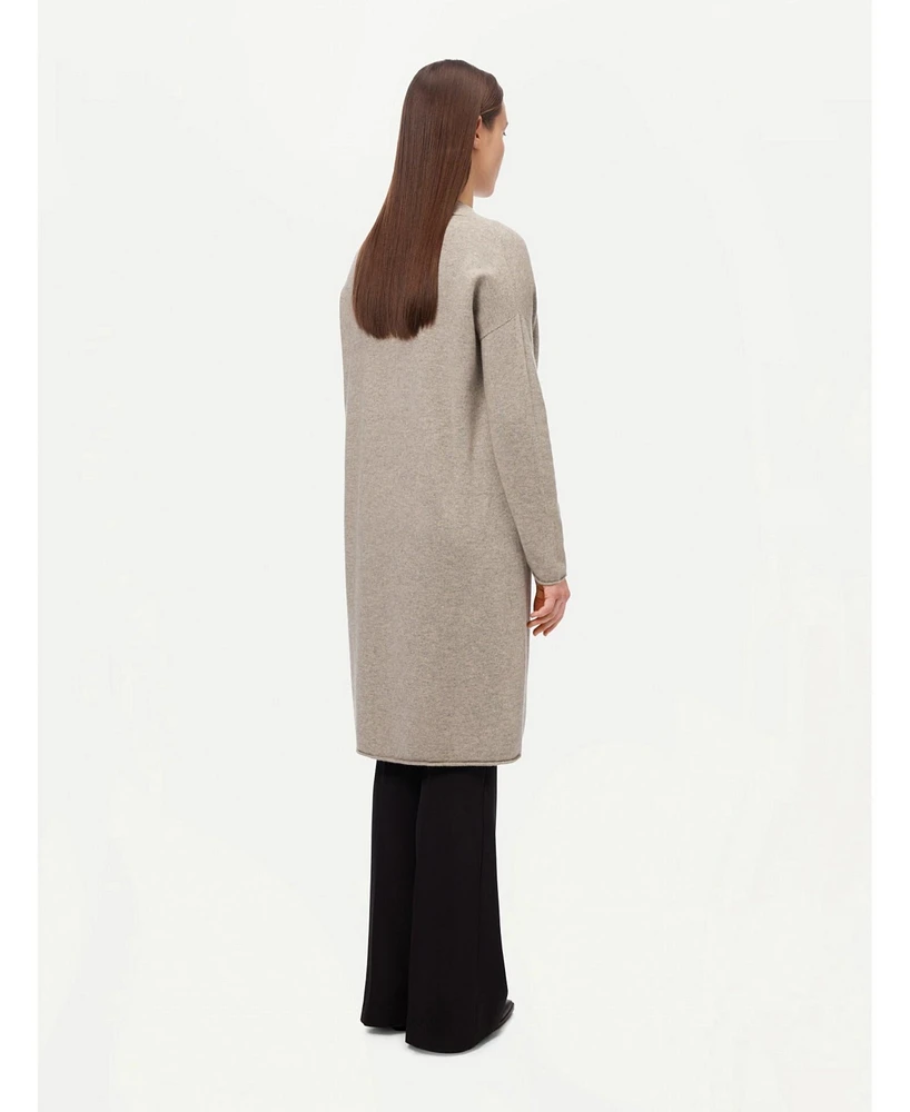 Gobi Cashmere Women's 3D Longline Cardigan