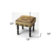 Modern Upholstered Ottoman – Linen Accent Bench for Cozy Living Room or Reading Nook