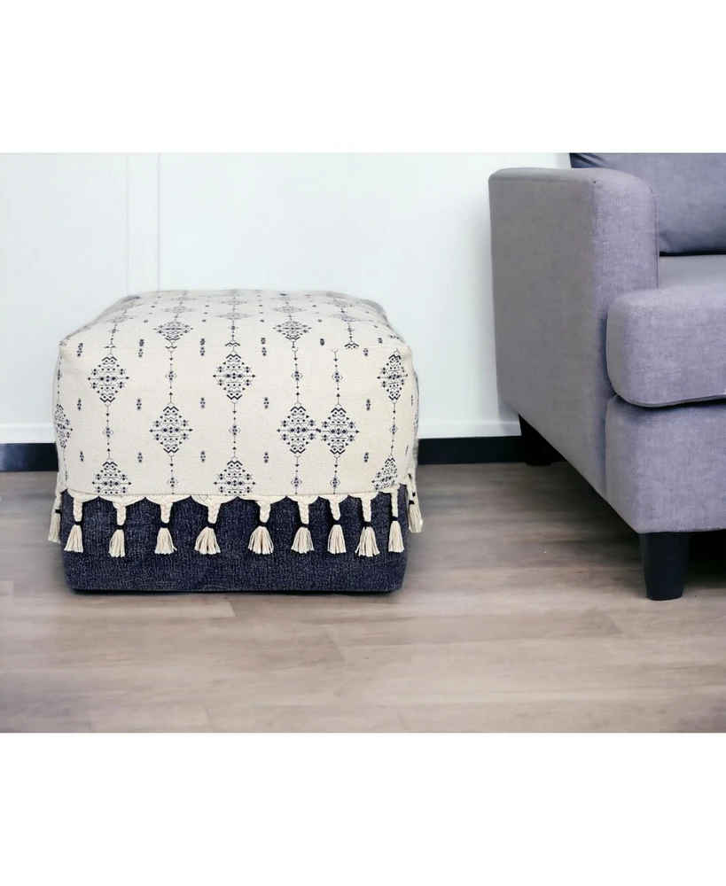 Soft Cotton Ottoman for Living Room Footrest and Comfortable Seating