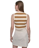 Dkny Jeans Women's Cropped Sleeveless Sweater - L3L