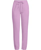 Lands' End Women's Serious Sweats High Rise Jogger Pants - Set Bottom